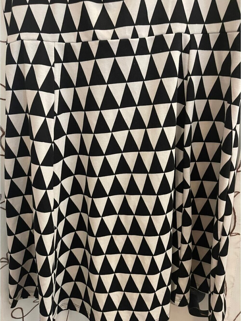 H&M | Sz L | Geometric Sleeveless Fit & Flare Dress - Picture 7 of 7